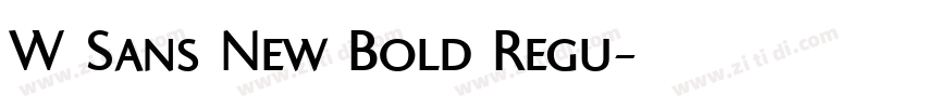 W Sans New Bold Regu字体转换 W Sans New Bold Regu字体转换